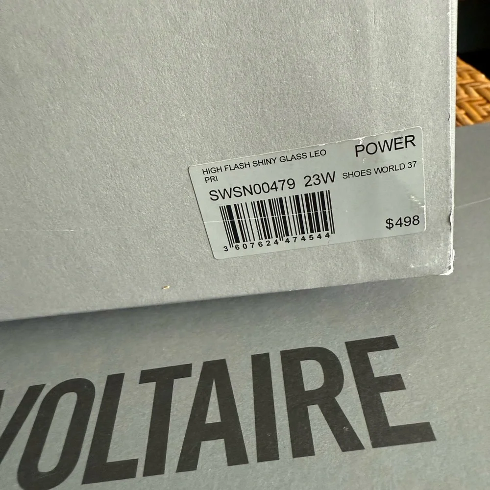 NIB Zadig & Voltaire High Flash Red Leopard Print High Top Sneakers - Picture 8 of 8